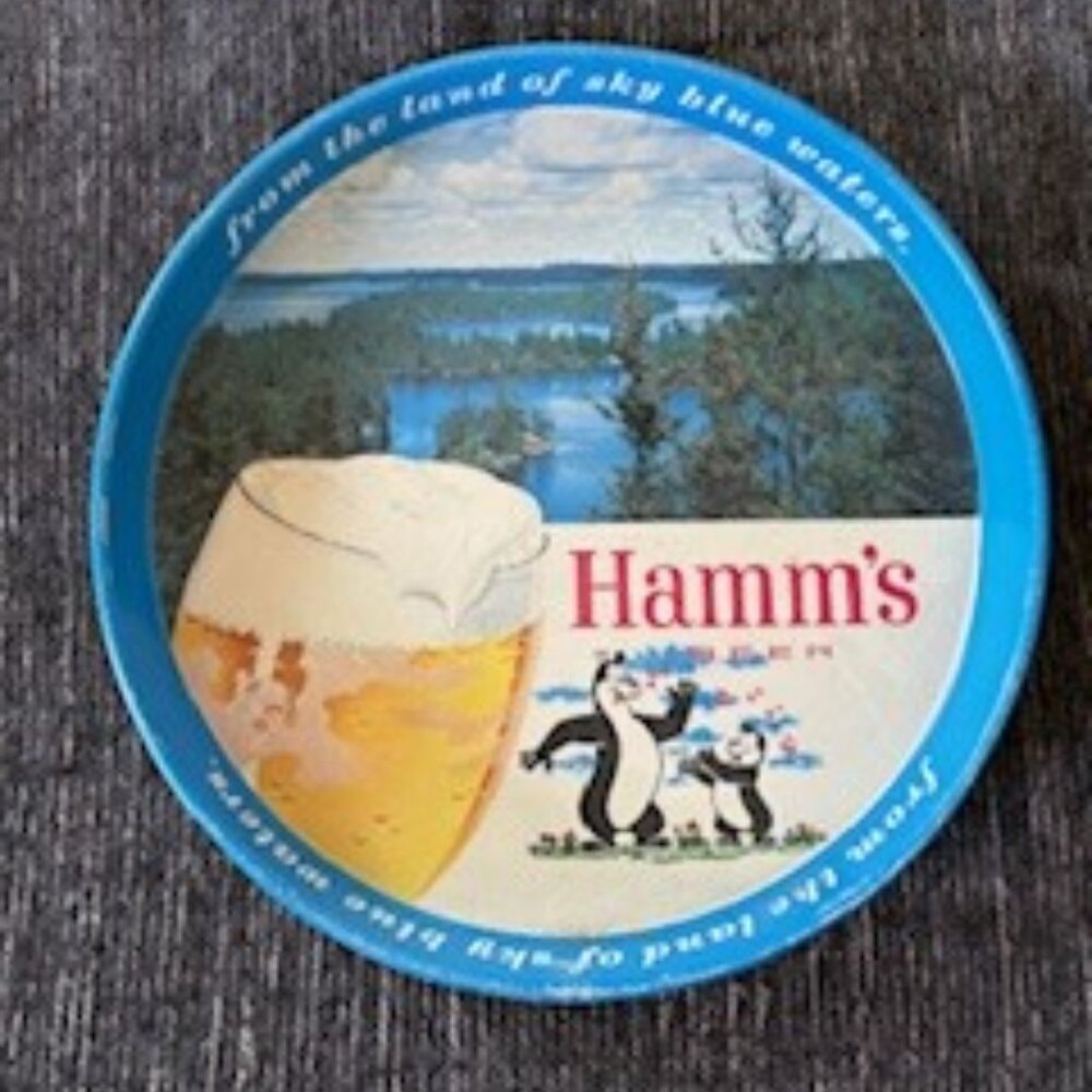 Hamm's Beer Vintage Metal Beer Serving Tray